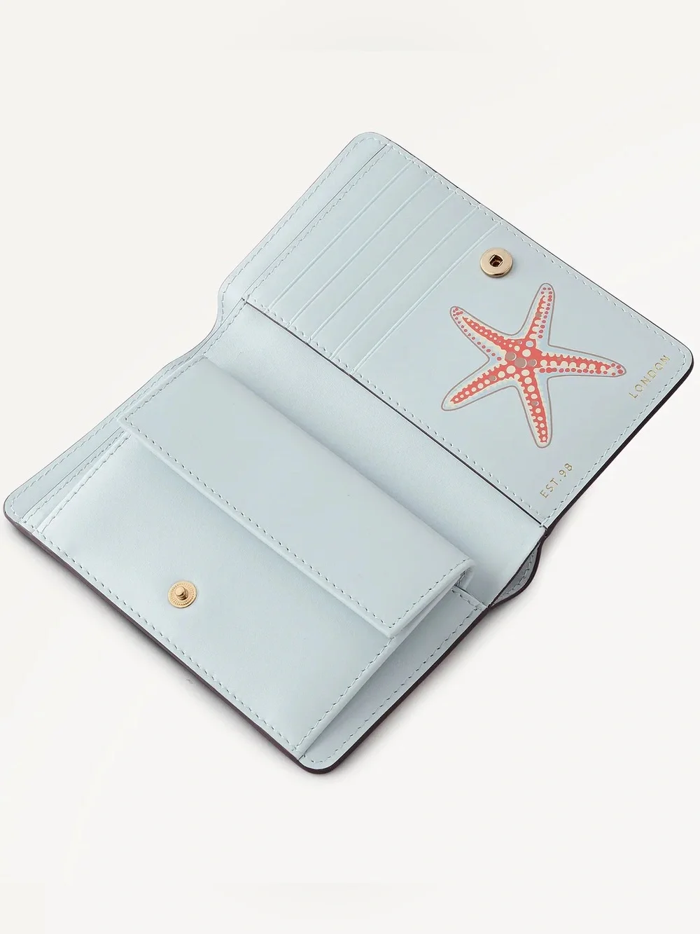 NWT-Radley London-Picton Place-Medium Bifold Wallet-Seashell Pattern-$108